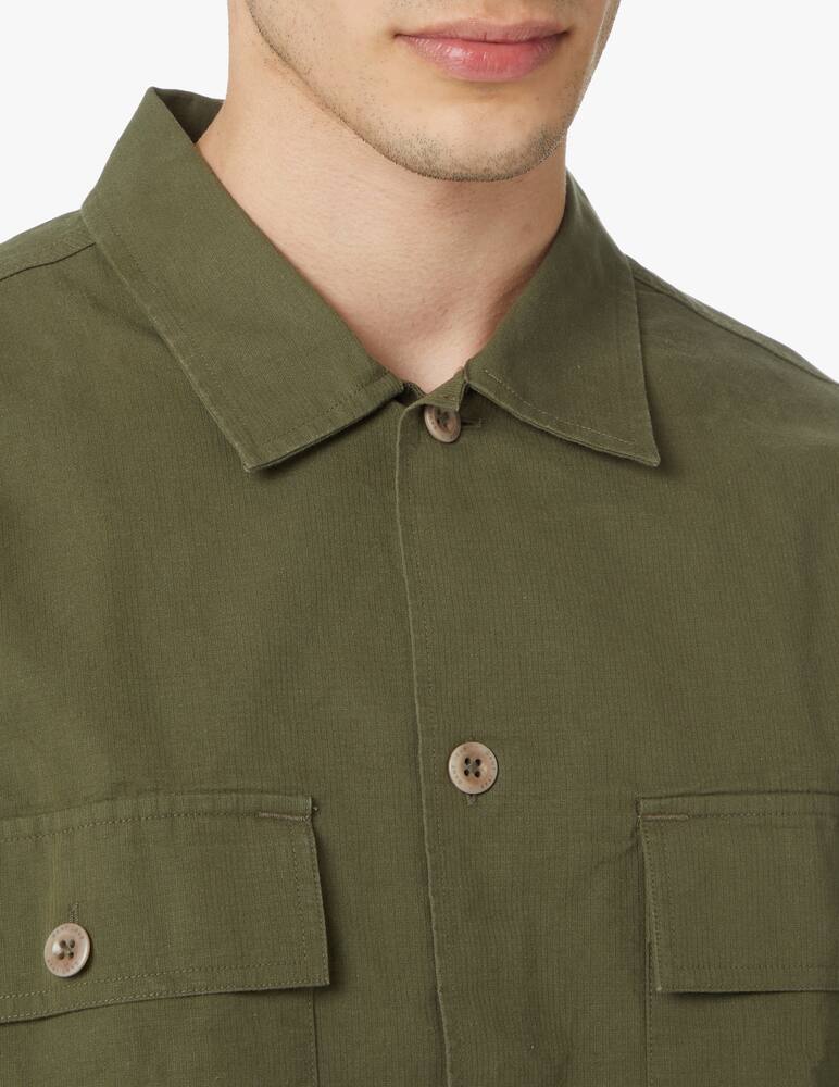 rinascente Gant Front pockets overshirt jacket - green