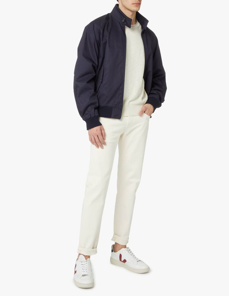 rinascente Gant Cotton linen silk roundneck sweater - beige