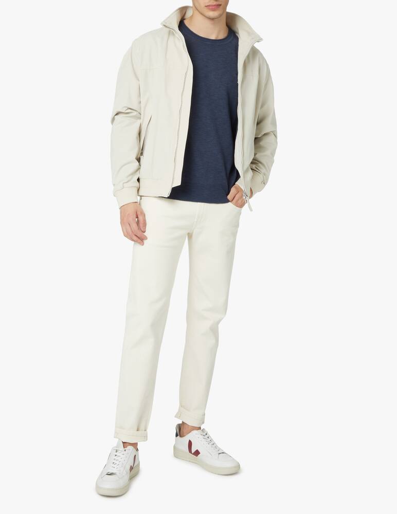 rinascente Gant Cotton linen silk roundneck sweater - blue