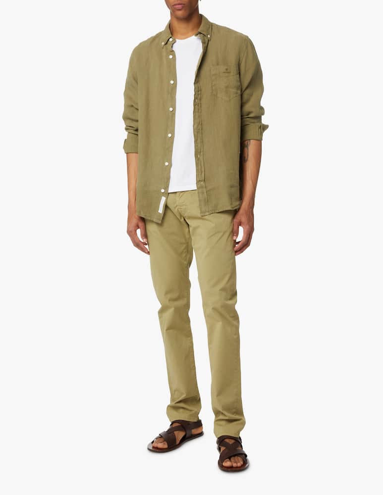 rinascente Gant Camicia manica lunga lino - verde