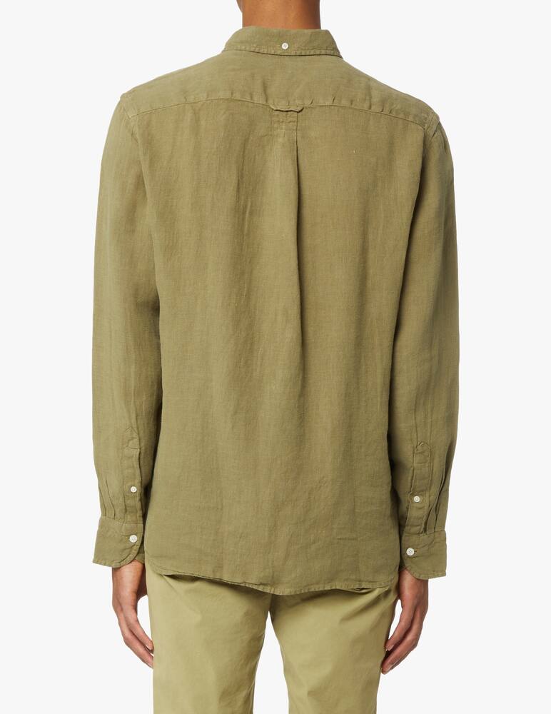 rinascente Gant Camicia manica lunga lino - verde