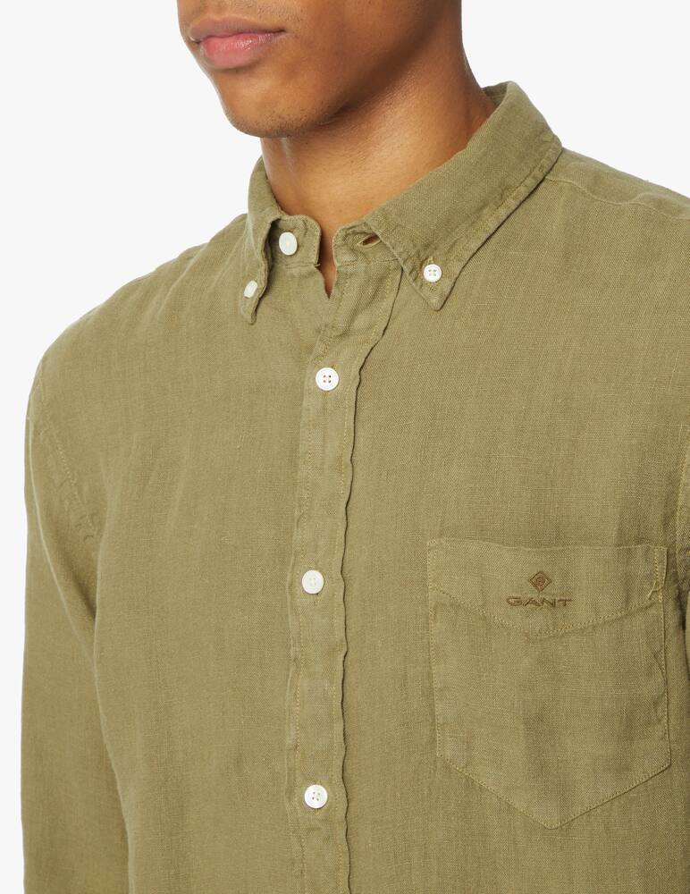 rinascente Gant Camicia manica lunga lino - verde
