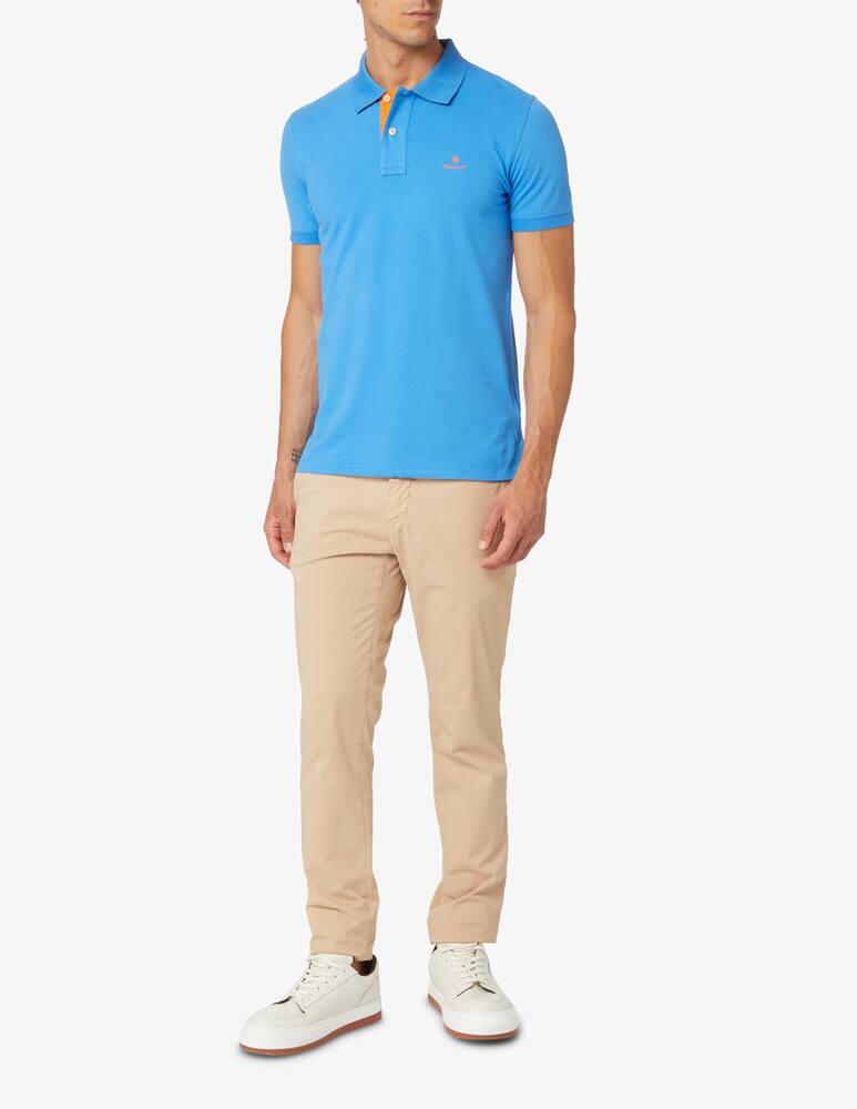 rinascente Gant Contrasting undercollar piquet regular polo - multi