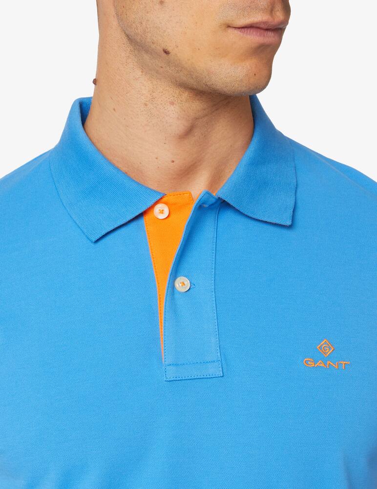 rinascente Gant Contrasting undercollar piquet regular polo - multi