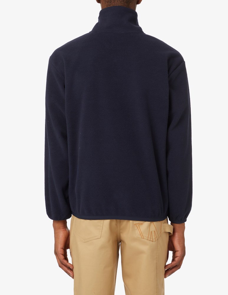 rinascente Gant Maglia pile mezza zip e bottoni taschino - Blu