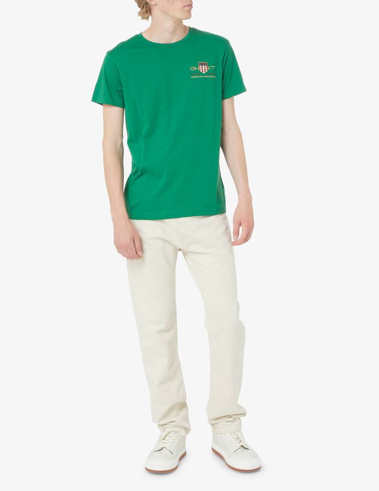 Gant Archive shield embroidery t-shirt - Green - picture 2 Gant Archive shield embroidery t-shirt - Green - picture 2