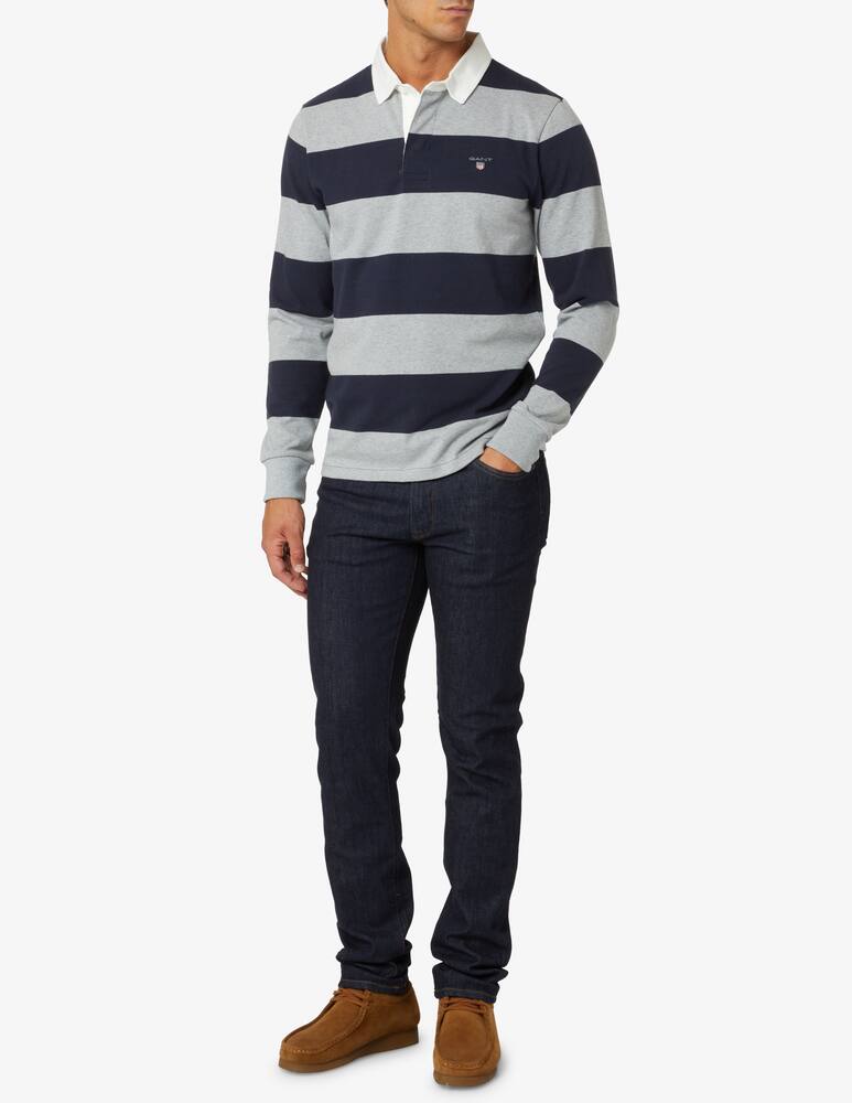 rinascente Gant Polo manica lunga in cotone - Blu