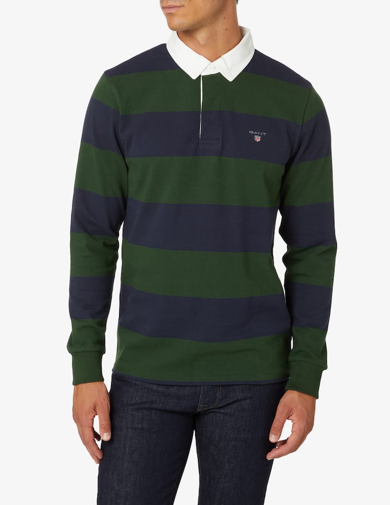 Gant Polo manica lunga in cotone - Verde - immagine 1 Gant Polo manica lunga in cotone - Verde - immagine 1