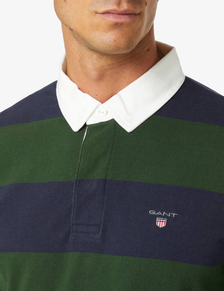 Gant Polo manica lunga in cotone - Verde - immagine 4 Gant Polo manica lunga in cotone - Verde - immagine 4