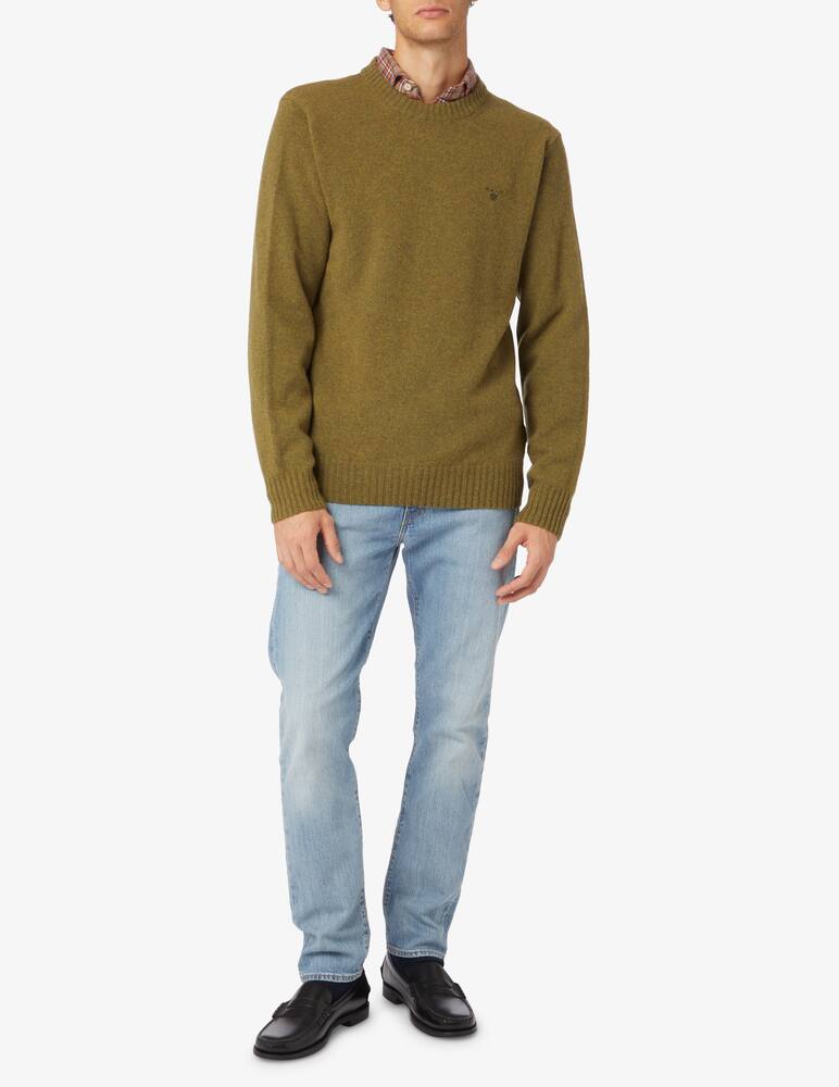 rinascente Gant Shetland wool roundneck sweater - Green