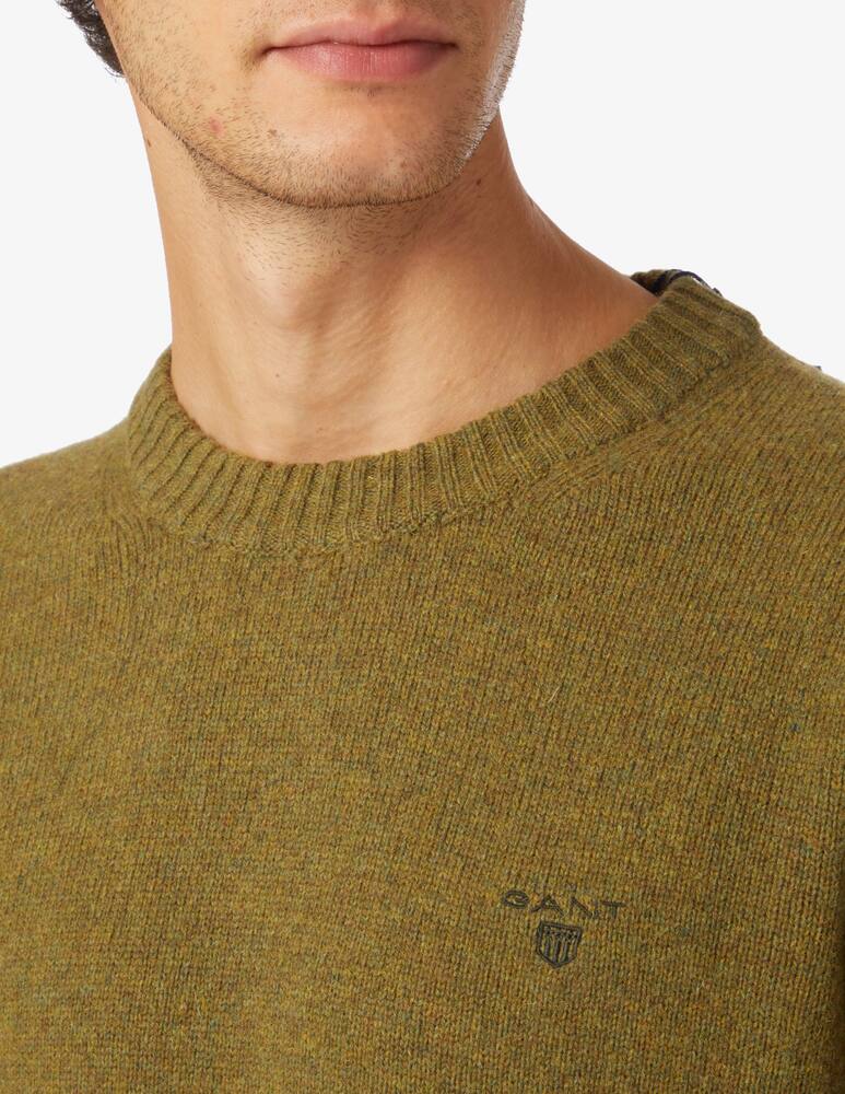rinascente Gant Shetland wool roundneck sweater - Green
