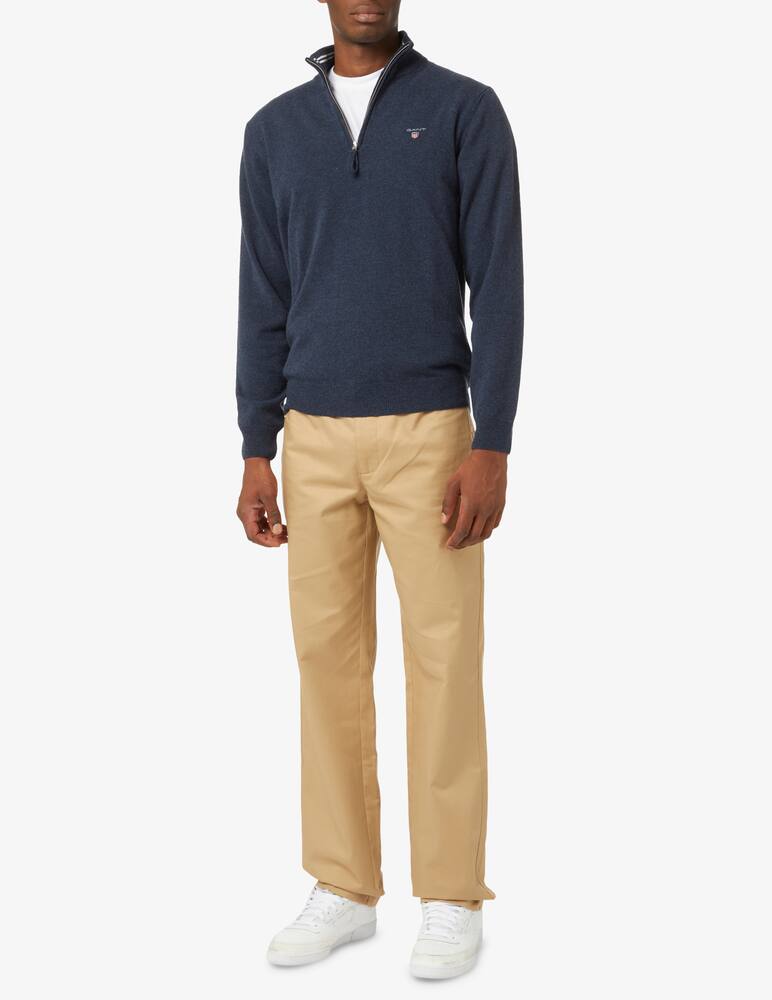 rinascente Gant Mzip lambswool sweater - Blue