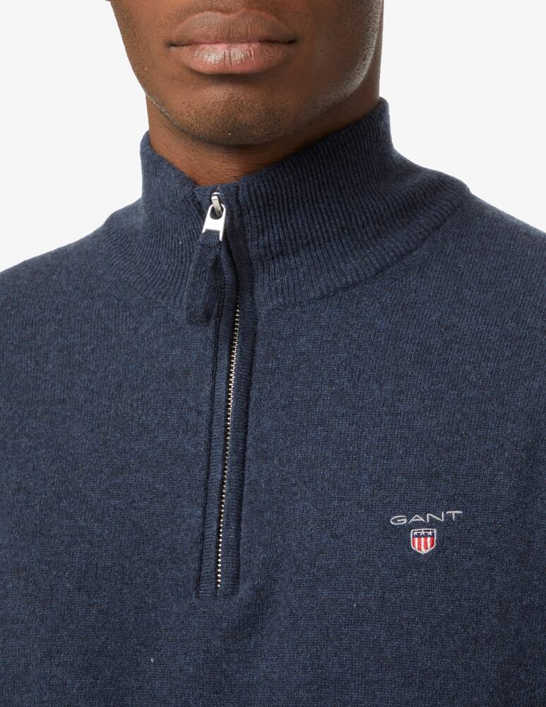 rinascente Gant Mzip lambswool sweater - Blue