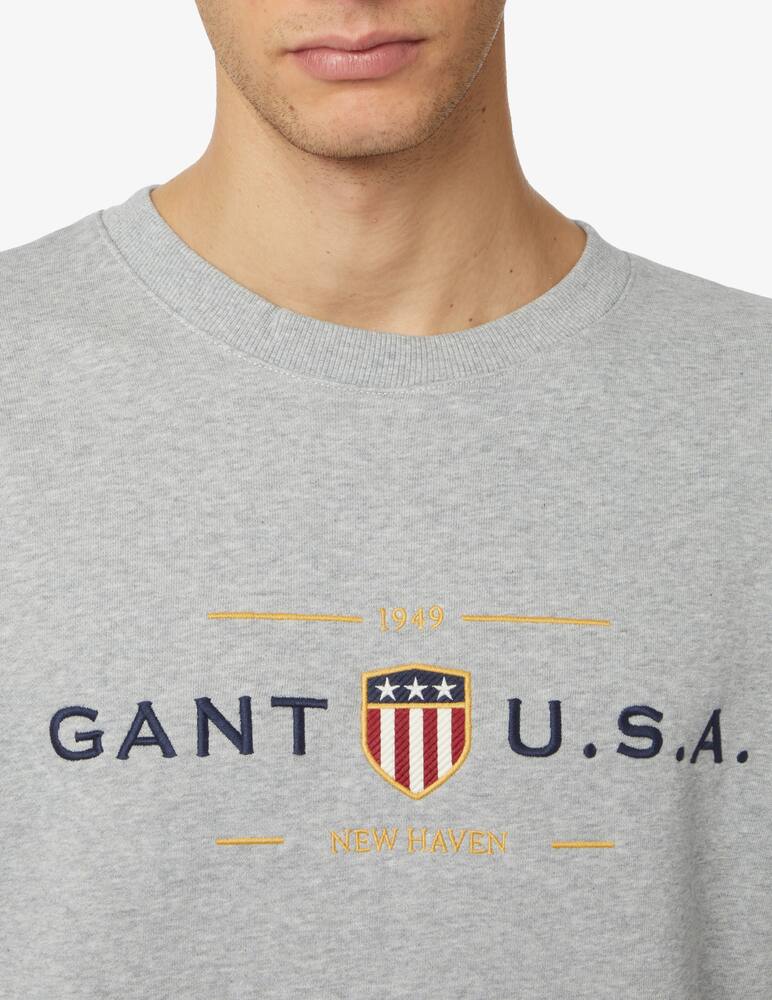 rinascente Gant Felpa girocollo logo grande 