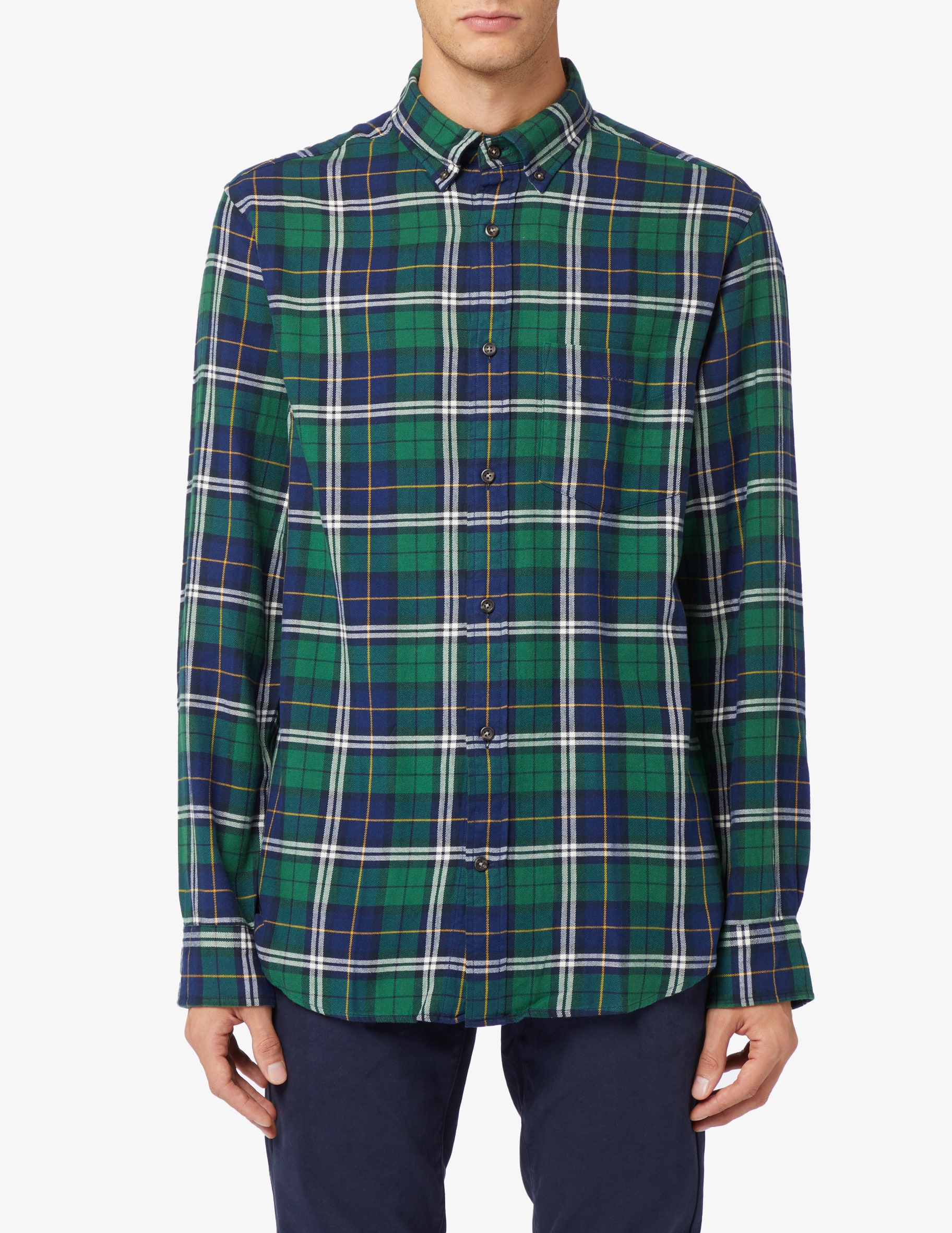 HangNiFang Camicetta Donna In Flanella A Quadri Oversize Con Bottoni - Maniche Lunghe, Colletto A Risvolto, Vestibilità Morbida, Stile Buffalo Check, Abbinabile Con Jeans - 2