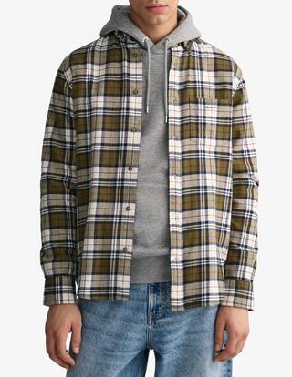 TOM TAILOR Camicia Uomo In Flanella A Quadri | Maniche Lunghe Con Tasca Sul Petto, Taglie S-3XL