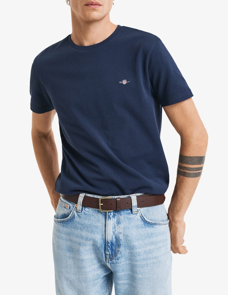 Gant T-shirt slim fiit con logo - immagine 1