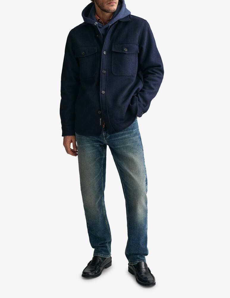 rinascente Gant Wool blend overshirt with pockets
