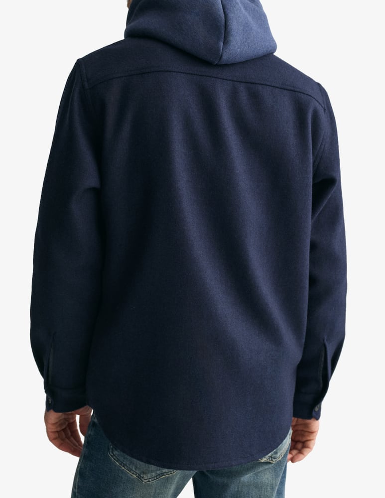 rinascente Gant Wool blend overshirt with pockets