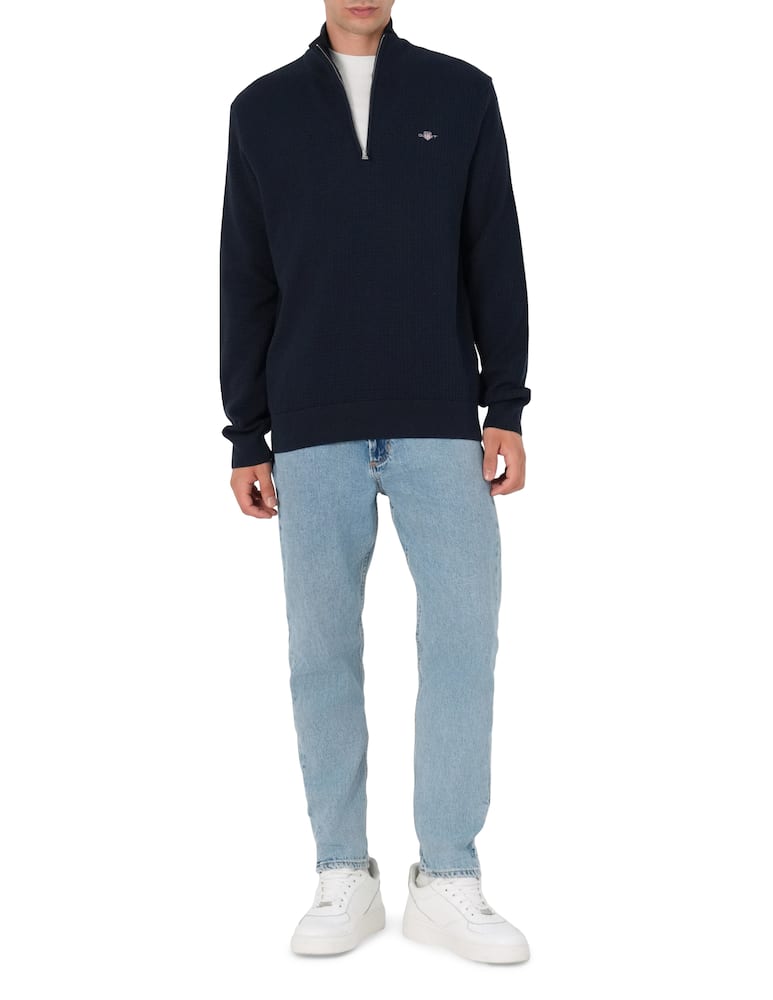 Gant Maglione cotone mezza zip - immagine 2 Gant Maglione cotone mezza zip - immagine 2