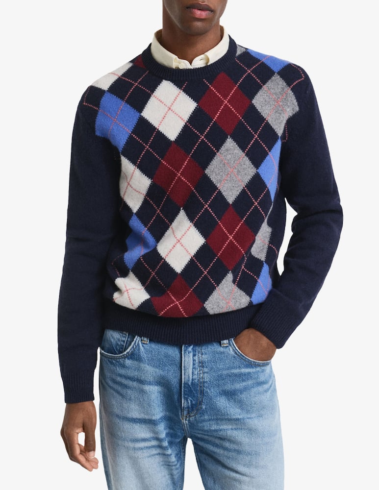 rinascente Gant Maglia girocollo a rombi