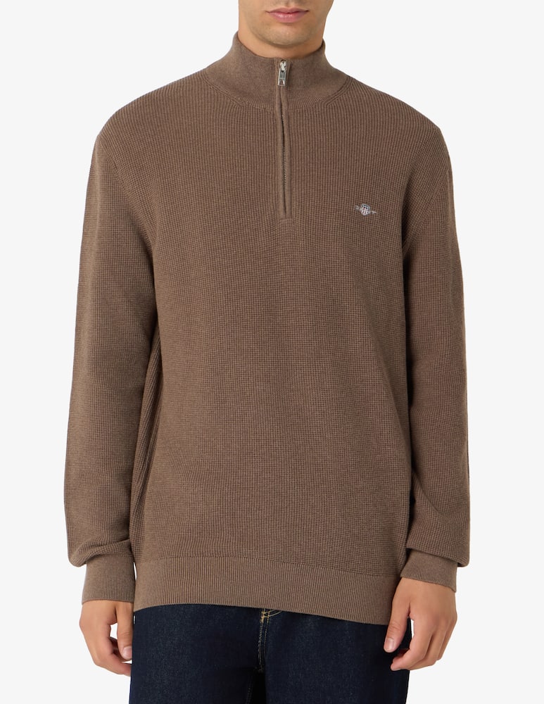 rinascente Gant Maglia micro testurizzata con zip