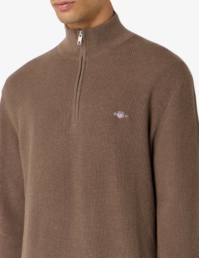 rinascente Gant Maglia micro testurizzata con zip