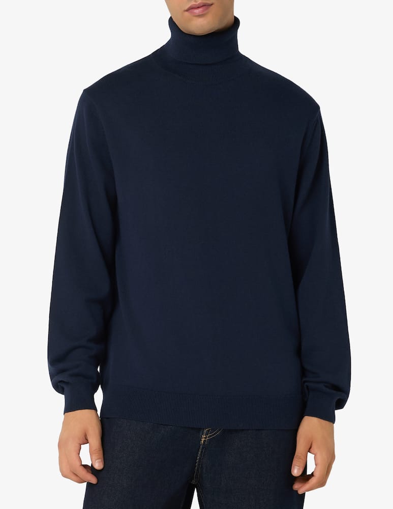 Gant Dolcevita in cotone e lana con logo - immagine 1 Gant Dolcevita in cotone e lana con logo - immagine 1