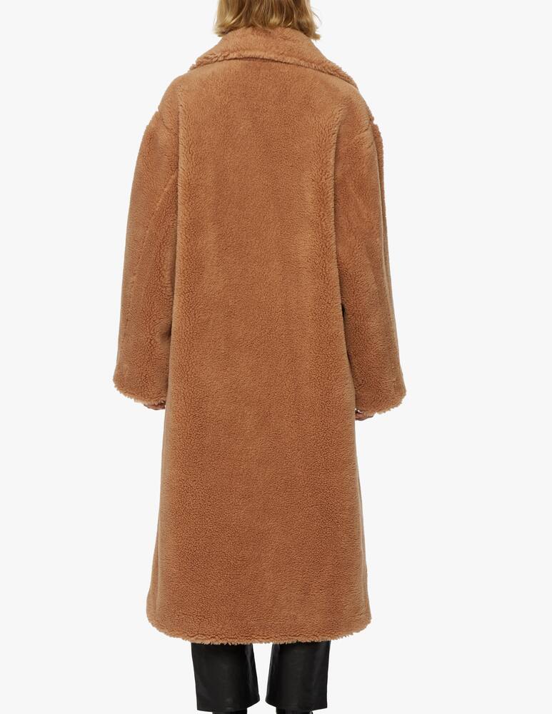 rinascente Stand Studio Maria midi teddy coat - Brown