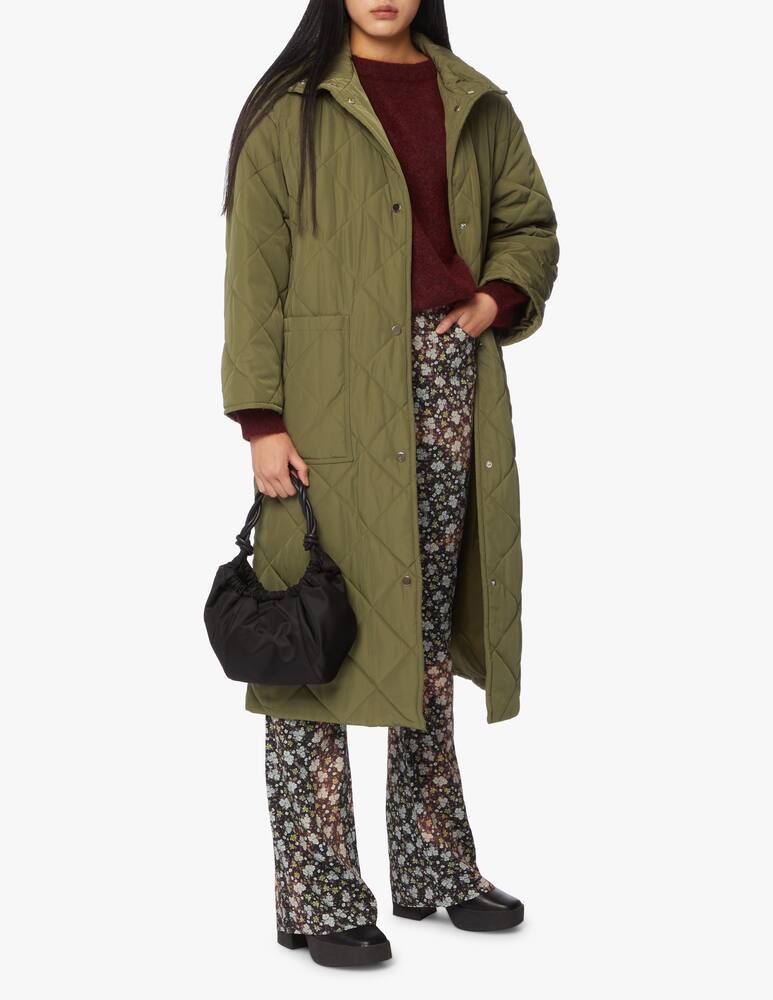 rinascente Stand Studio Quilted long coat - Olive