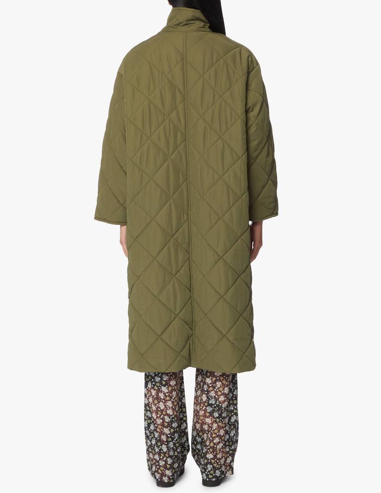 rinascente Stand Studio Quilted long coat - Olive