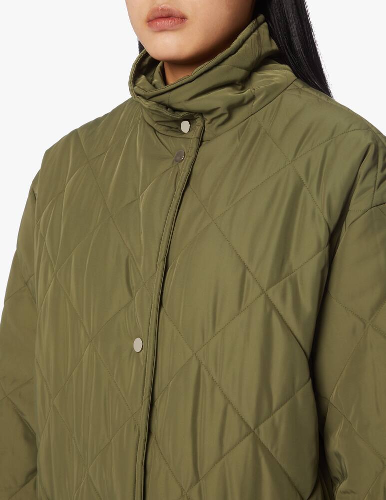 rinascente Stand Studio Quilted long coat - Olive