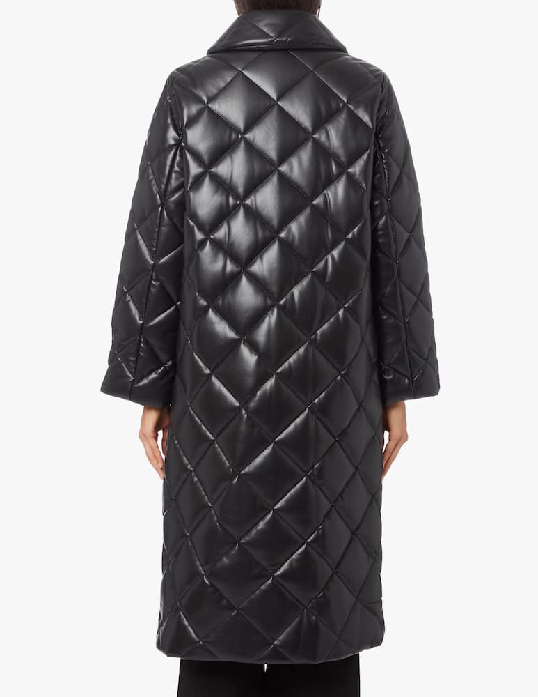 rinascente Stand Studio Faux leather quilted coat Dorothea