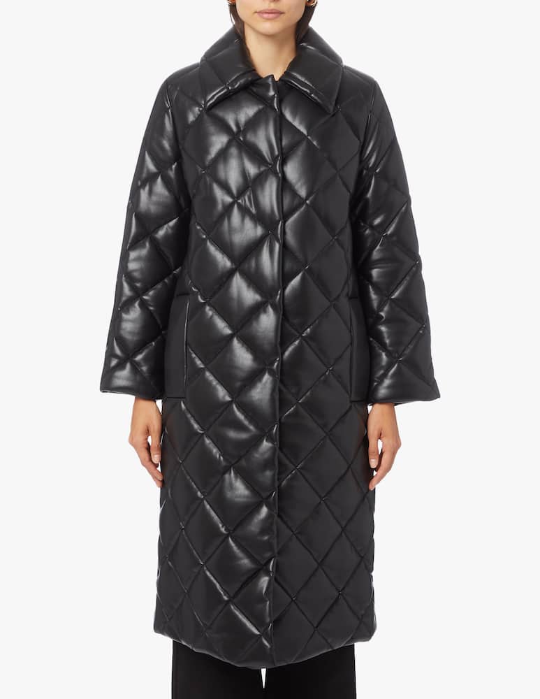 rinascente Stand Studio Faux leather quilted coat Dorothea