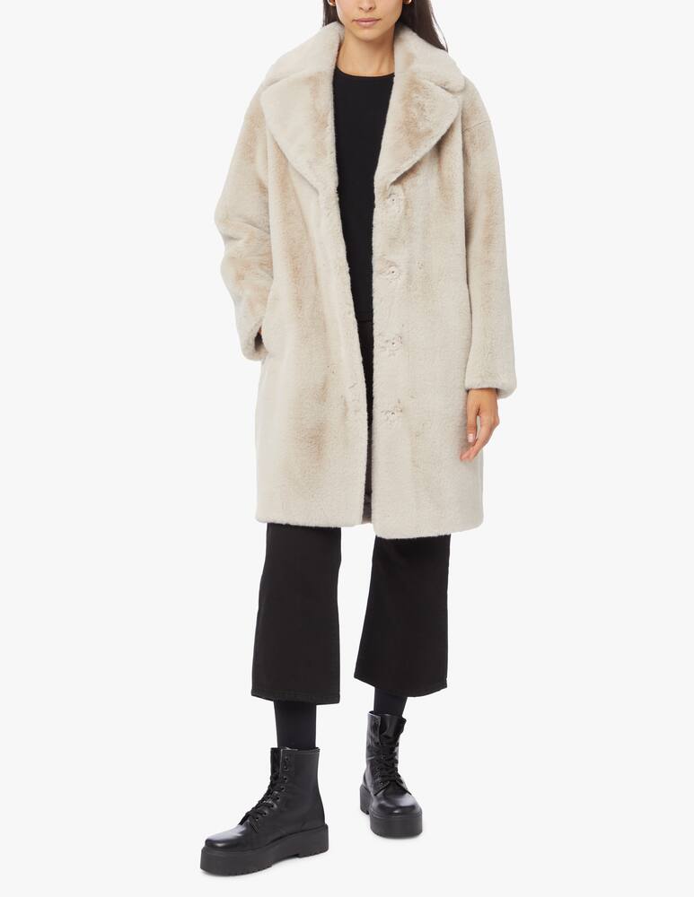 rinascente Stand Studio Cappotto in pelliccia sintetica Camille - Beige