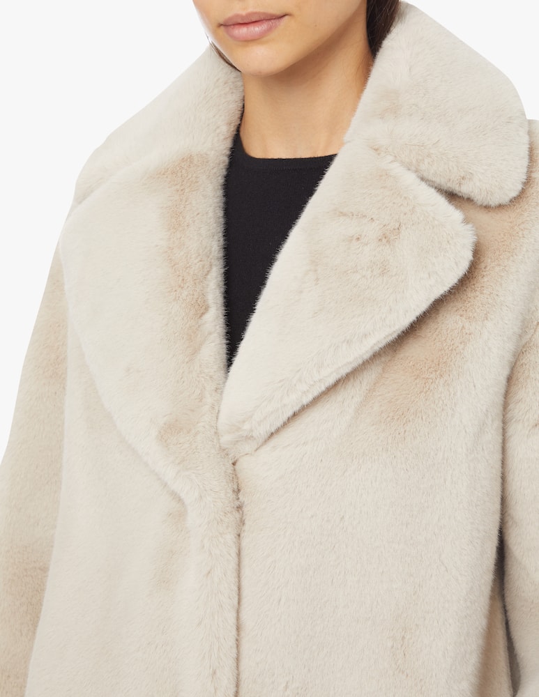 rinascente Stand Studio Cappotto in pelliccia sintetica Camille - Beige