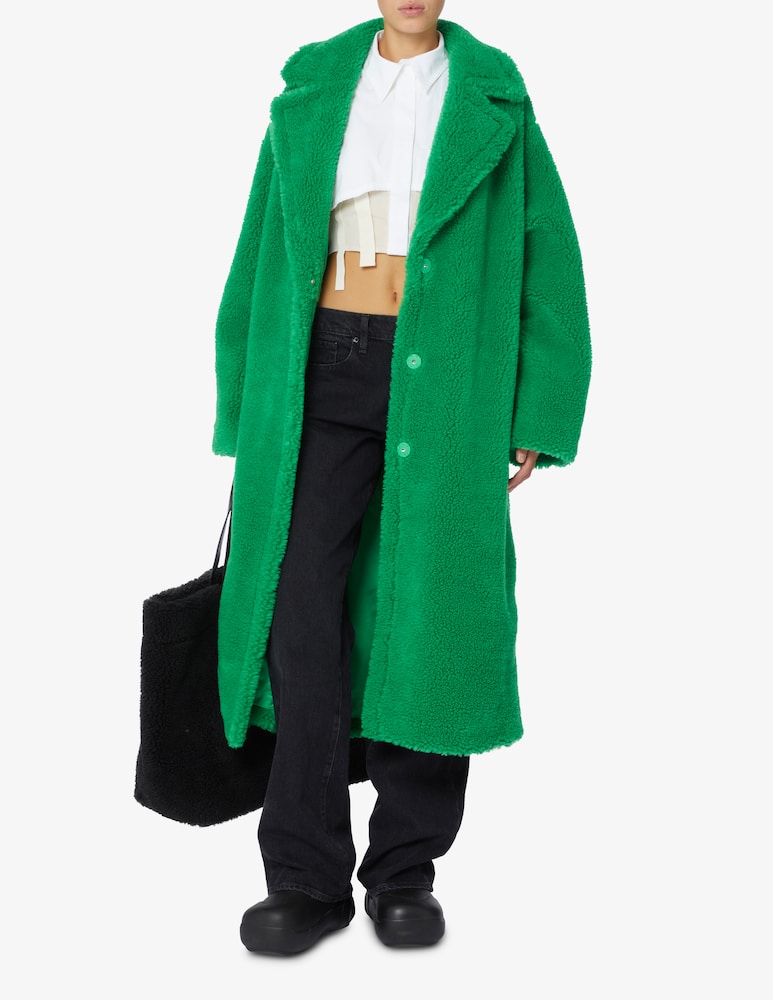 rinascente Stand Studio Cappotto midi teddy Maria - Verde