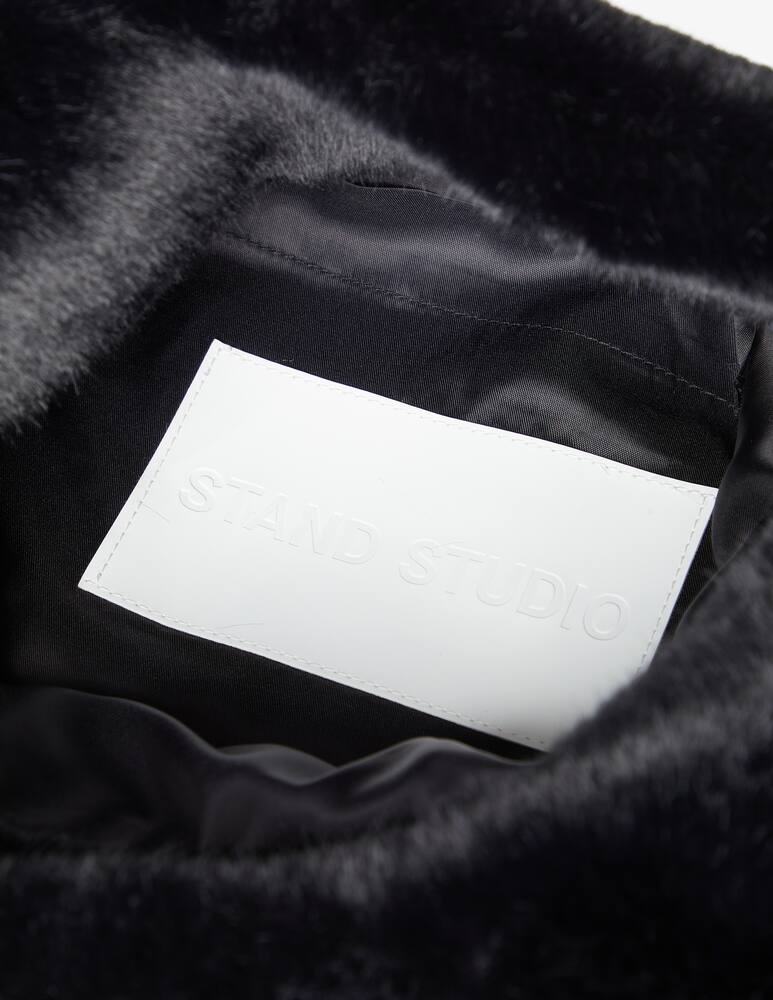 rinascente Stand Studio Borsa in pelliccia sintetica Market - Nero