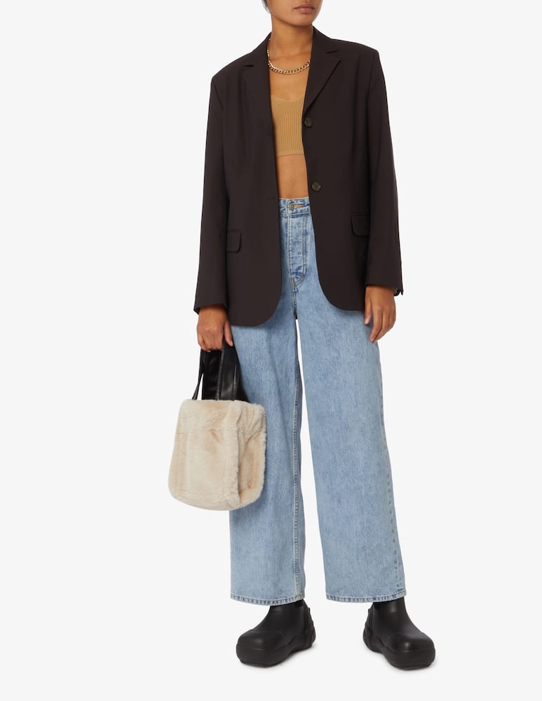 rinascente Stand Studio Borsa in pelliccia sintetica Lisetnis - Beige