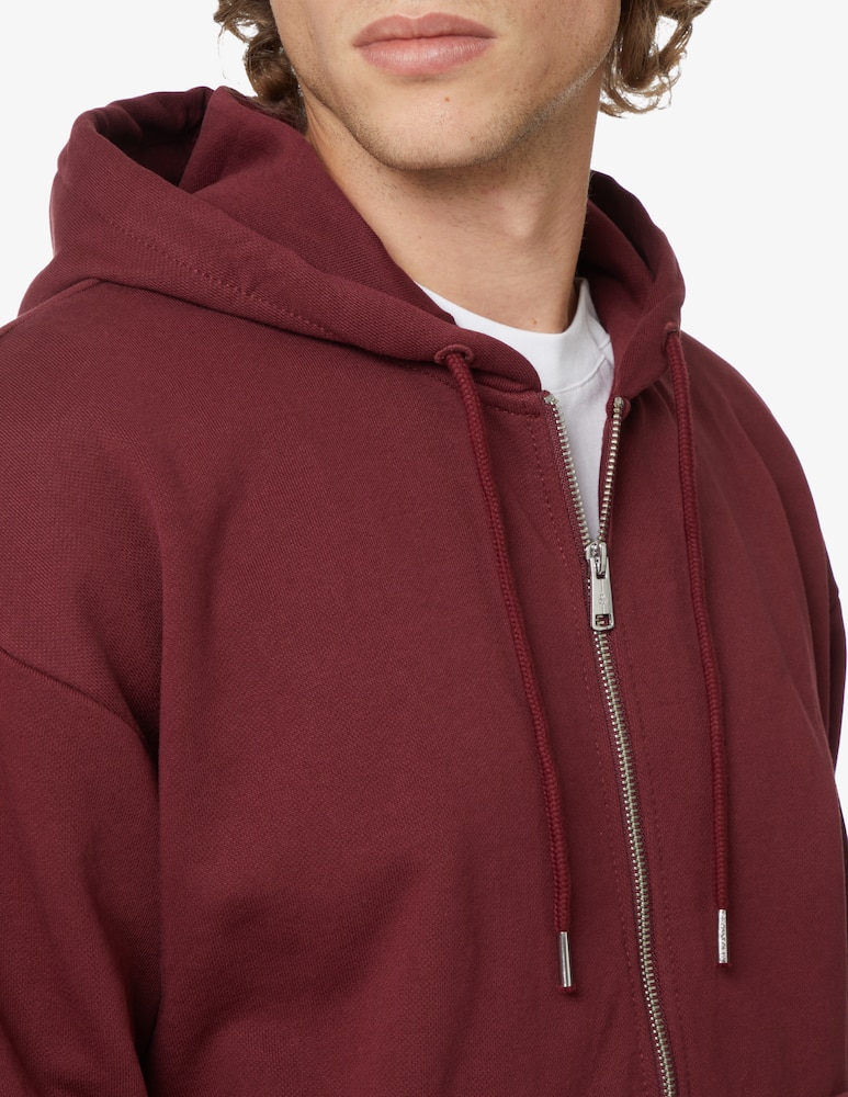 Marc O'Polo Kangaroo zipped hoodie - Red - picture 4 Marc O'Polo Kangaroo zipped hoodie - Red - picture 4