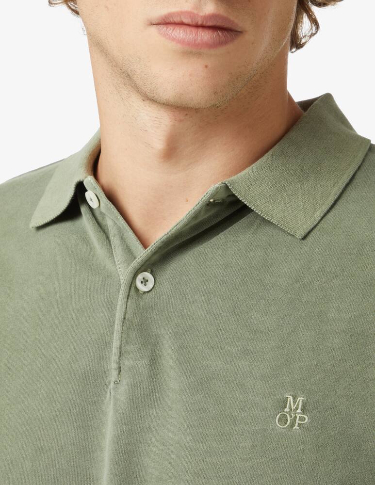 rinascente Marc O'Polo Embroidery long sleeve polo - Green