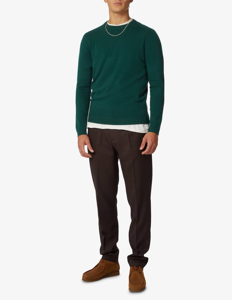 Marc O'Polo Wool and cotton crewneck jumper - Green - picture 2 Marc O'Polo Wool and cotton crewneck jumper - Green - picture 2