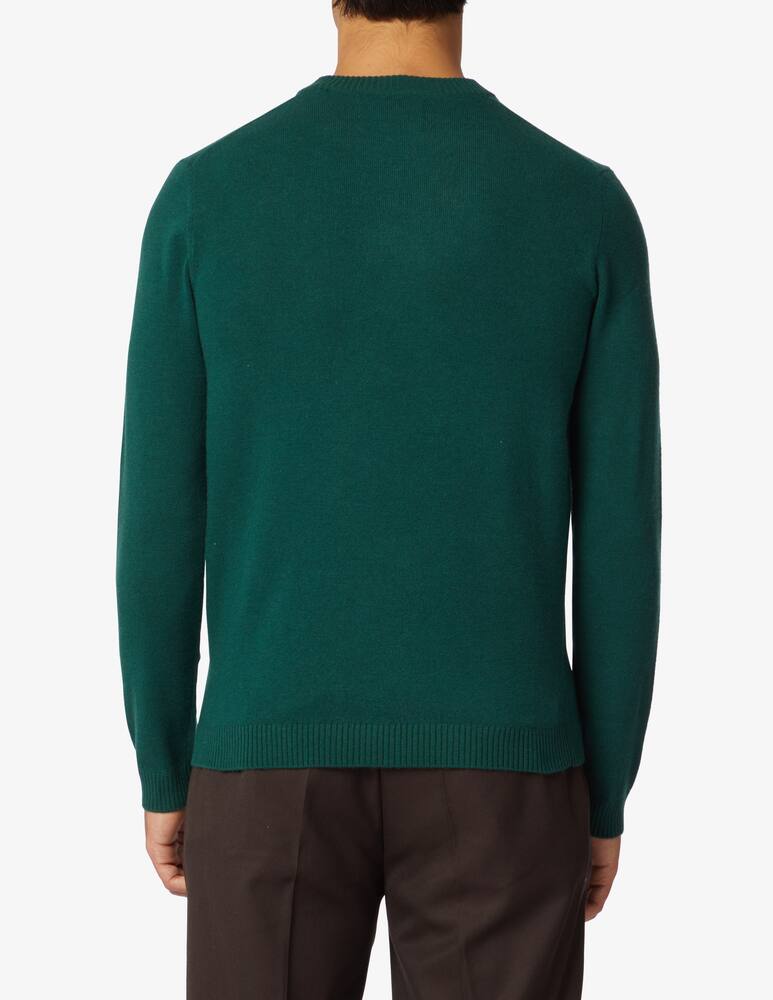 Marc O'Polo Wool and cotton crewneck jumper - Green - picture 3 Marc O'Polo Wool and cotton crewneck jumper - Green - picture 3