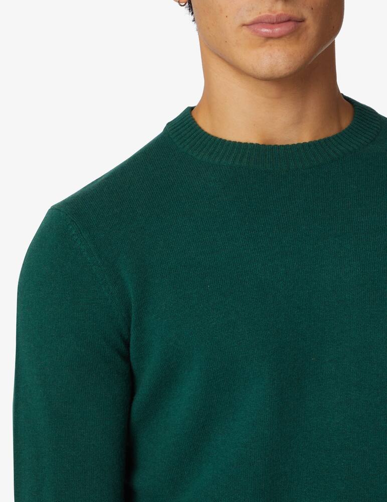 Marc O'Polo Wool and cotton crewneck jumper - Green - picture 4 Marc O'Polo Wool and cotton crewneck jumper - Green - picture 4