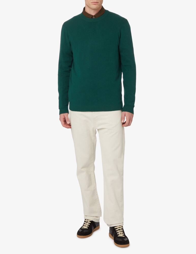 Marc O'Polo Wool and cotton crewneck jumper - Green - picture 6 Marc O'Polo Wool and cotton crewneck jumper - Green - picture 6