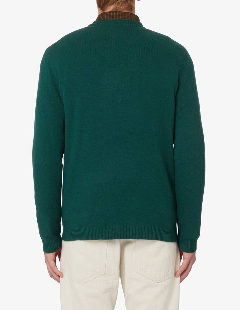 Marc O'Polo Wool and cotton crewneck jumper - Green - picture 7 Marc O'Polo Wool and cotton crewneck jumper - Green - picture 7