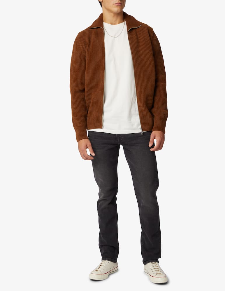 Marc O'Polo Cardigan con cerniera - Marrone - immagine 2 Marc O'Polo Cardigan con cerniera - Marrone - immagine 2