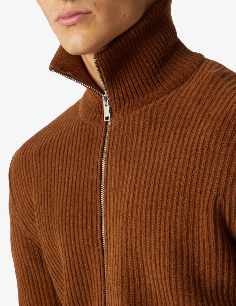 Marc O'Polo Cardigan con cerniera - Marrone - immagine 4 Marc O'Polo Cardigan con cerniera - Marrone - immagine 4