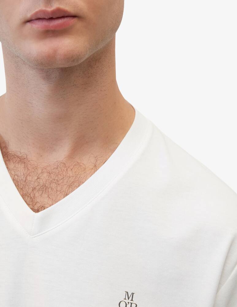 rinascente Marc O'Polo Maglietta collo a v con logo stampato
