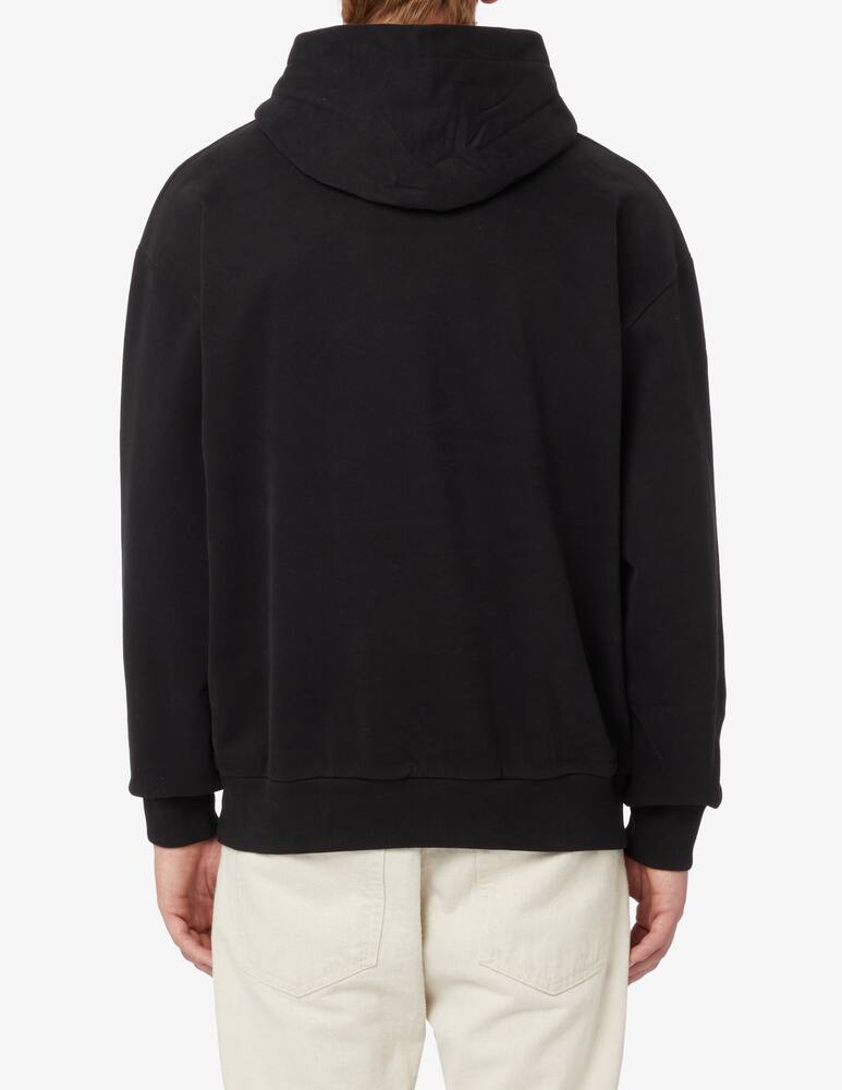 rinascente Marc O'Polo Felpa in cotone con cappuccio con stampe - Nero